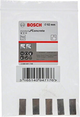 Bosch Sulu Elmas Karot Ucu Segmanı 52mm 1 1/4'' 5'li 2608601748
